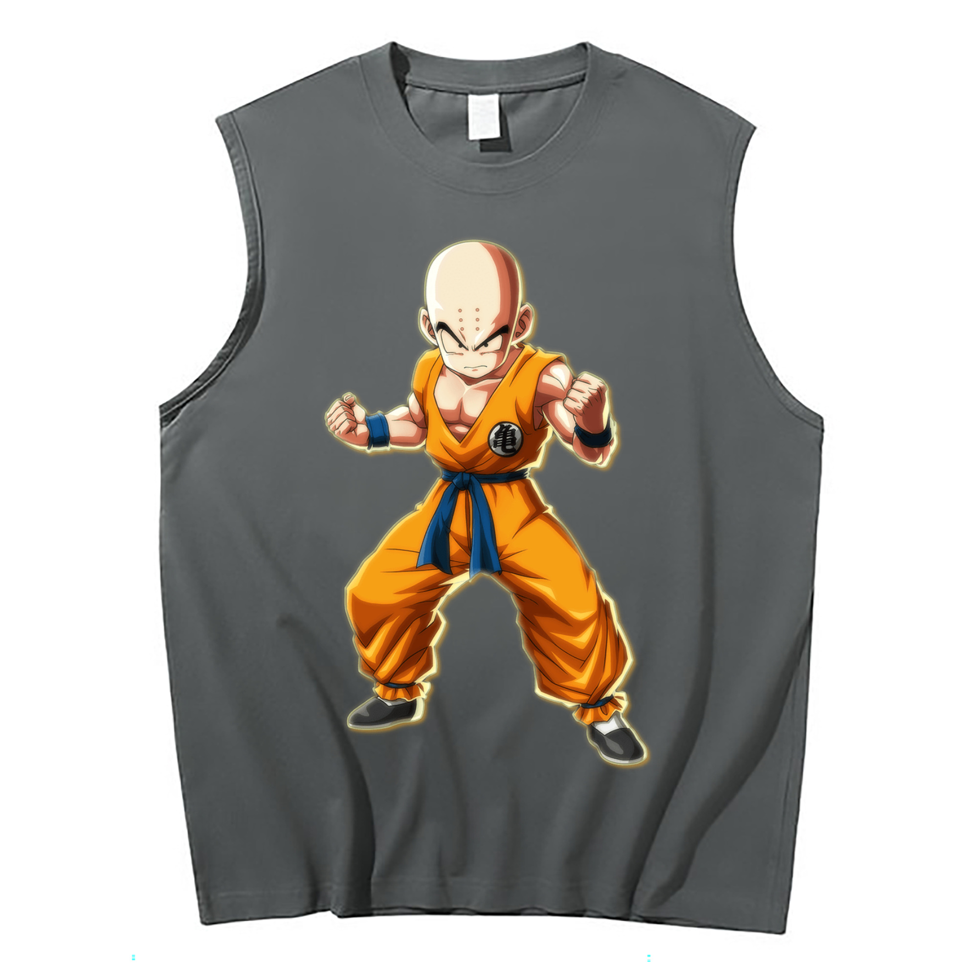 （画像用） ドラゴンボール クリリン DRAGON BALL krillin コットン100％タンクトップ（フロントプリント）
